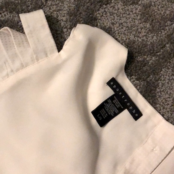 Cold Shoulder Blouse Button Back - Picture 2 of 3